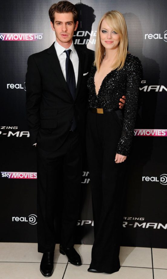 Emma Stone And Andrew Garfield At The Amazing Spider-Man Premiere In London, 201