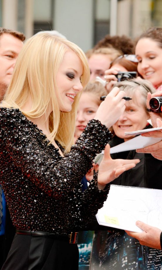Emma Stone At The Amazing Spider-Man Premiere In London, 2012