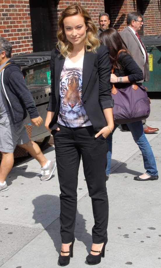 Olivia Wilde At The Late Show With David Letterman, 2012