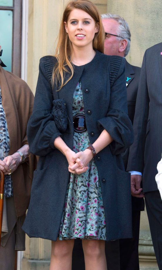 Princess Beatrice Greeted The Olympic Torch In Leeds, 2012