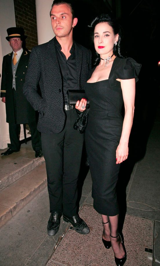Dita Von Teese Out in London, 2012