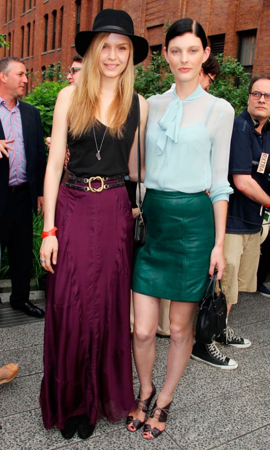 Josephine Skriver and Patricia Van Der Vliet At The Summer Party On The High Line, New York, 2012