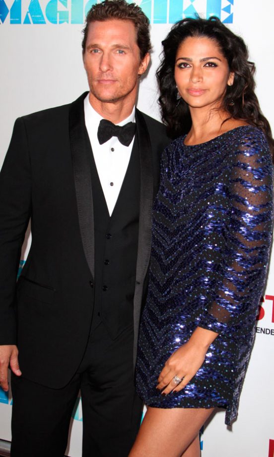 Matthew McConaughey And Camila Alves At The Magic Mike Film Premiere In LA, 2012