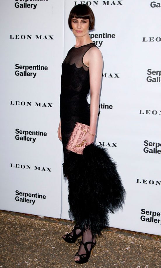 Erin O'Connor In Leon Max With A Nina Ricci Clutch At The Serpentine Summer Party, 2012