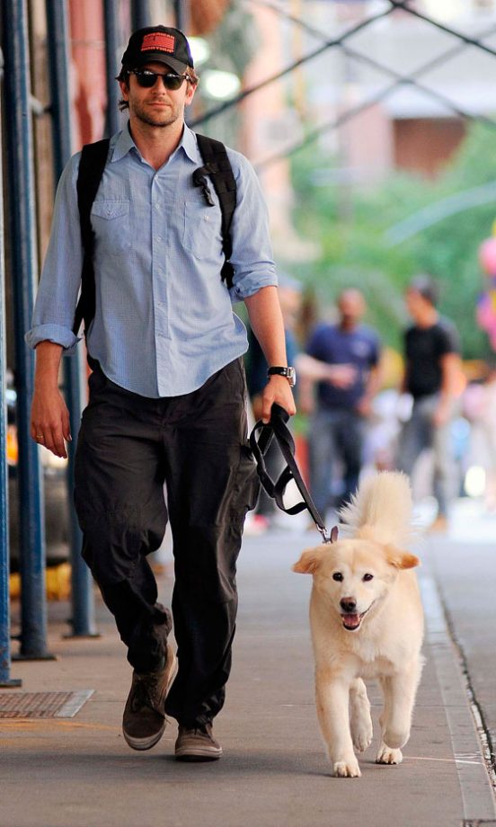 Bradley Cooper And His Dog Out In New York, 2012