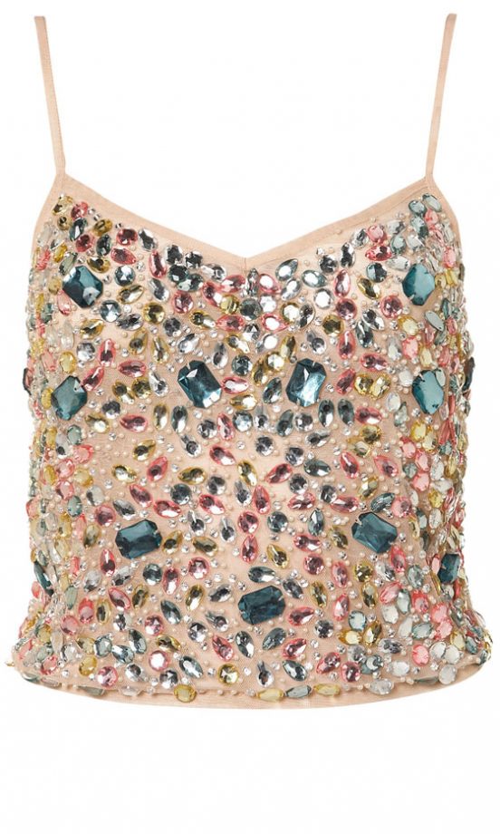 Topshop Jewel Embellished Cami Top, £42