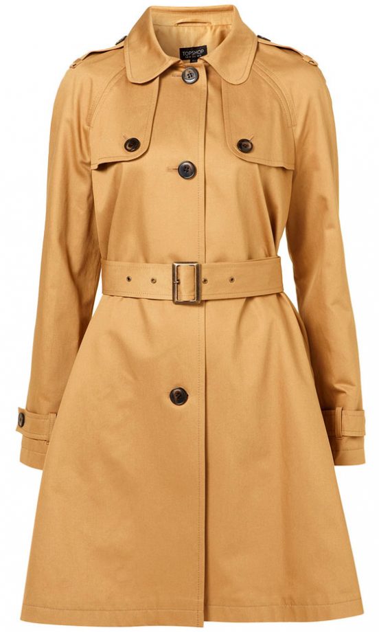Topshop A-Line Peter Pan Collar Trench, £79