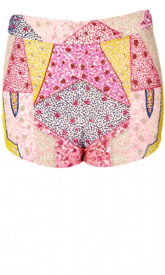 Topshop Multi Scattered Bead Shorts, £55