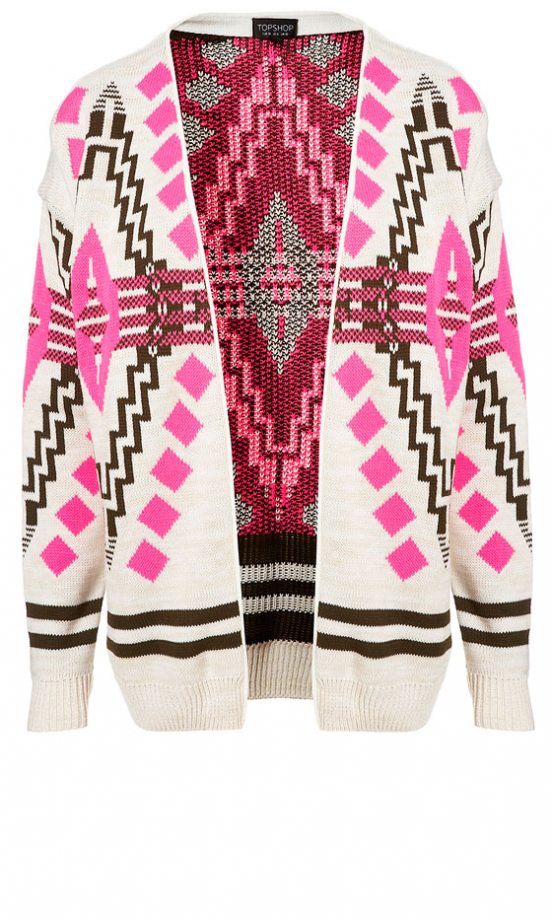 Topshop Knitted Aztec Festival Cardigan, £46