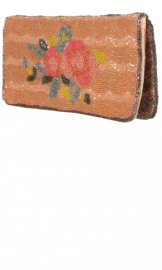 Topshop Rose Beaded Clutch, £28