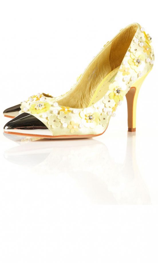 Topshop Geranium Flower Pointed Courts, £58