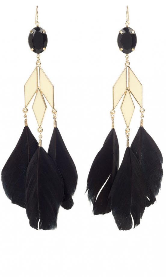 Primark AW12 Feather Drop Earrings