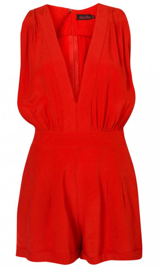 Topshop Red Playsuit By Motel, £48