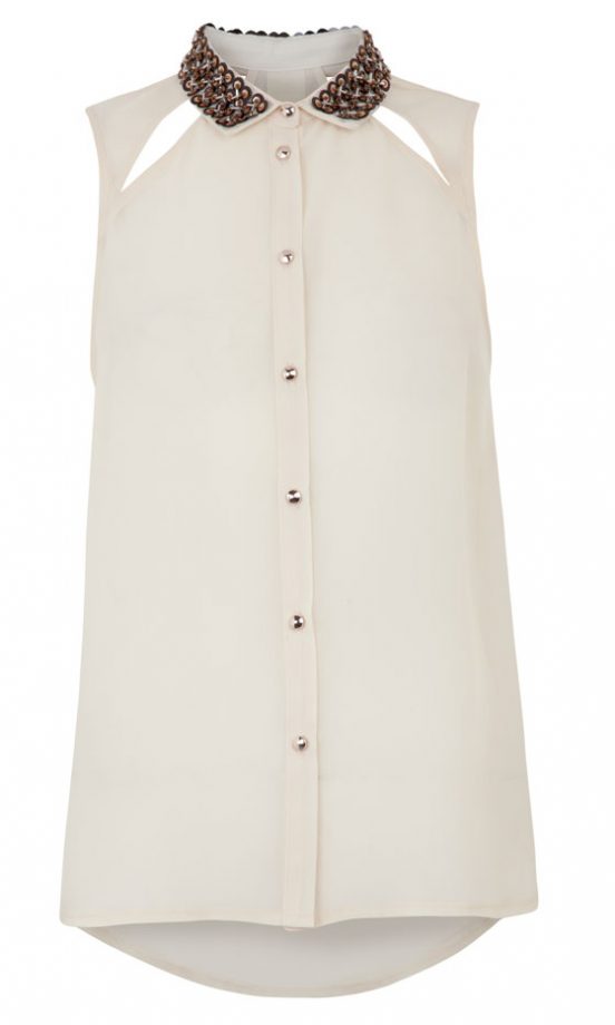 Primark AW12 Beaded Collar Cut Out Blouse, £12