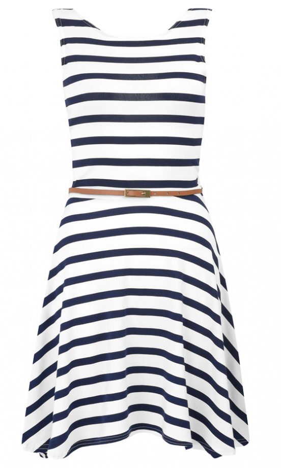 Primark AW12 Belted Striped Dress