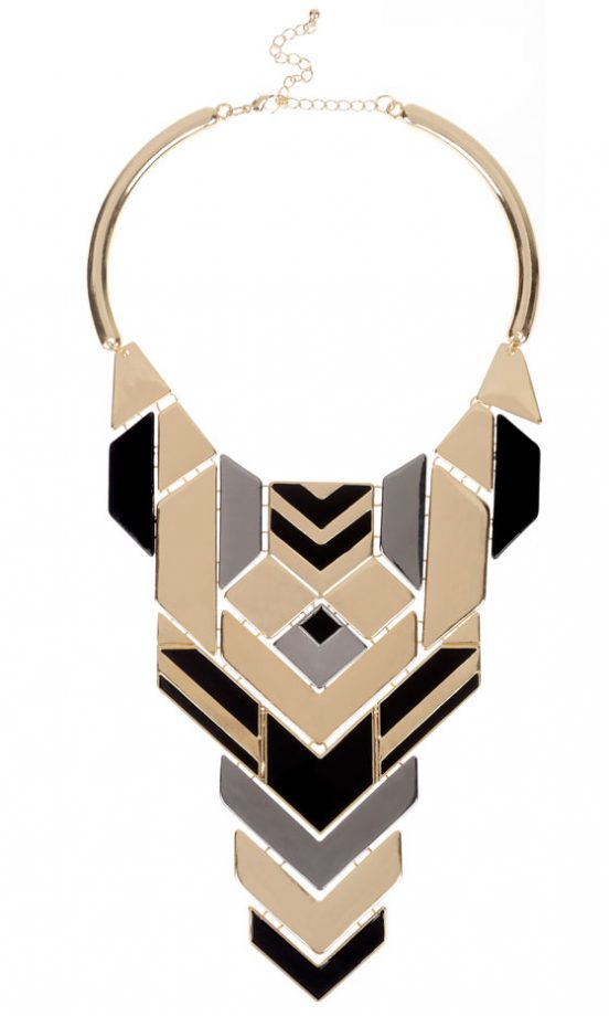 Primark AW12 Enamel Plate Necklace, £8