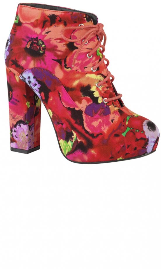 Primark AW12 Floral Block Heel Boots, £20