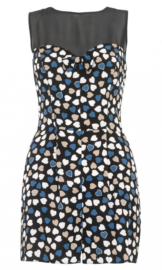 Primark AW12 Heart Print Playsuit, £12