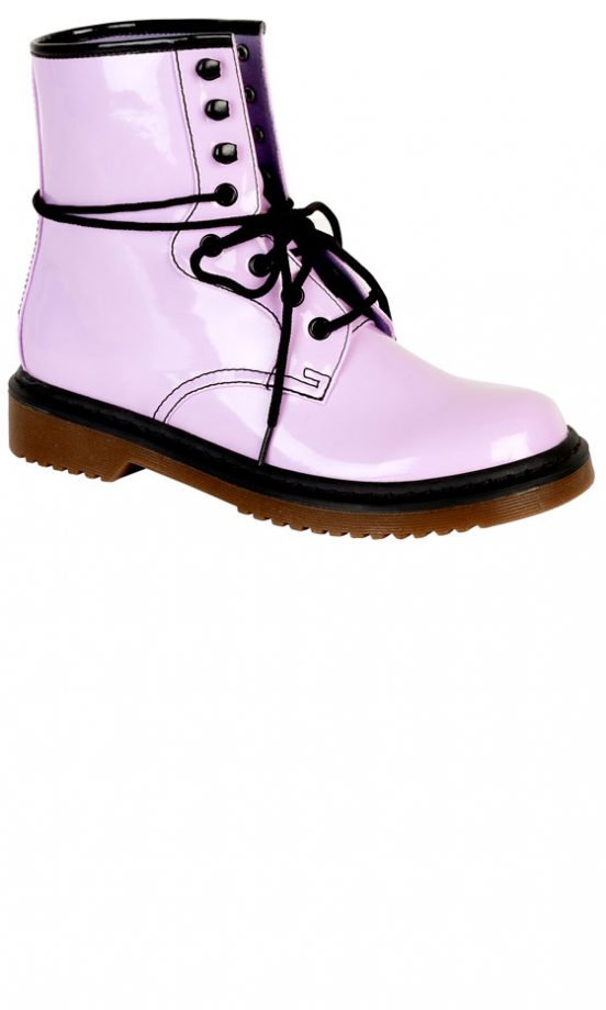 Primark AW12 Lilac Patent Boots, £18