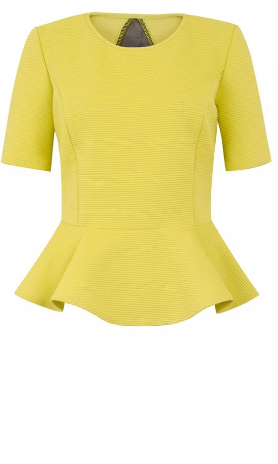 Primark AW12 Ribbed Peplum Top, £10