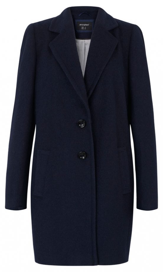 Primark AW12 Navy Crombie Coat, £35