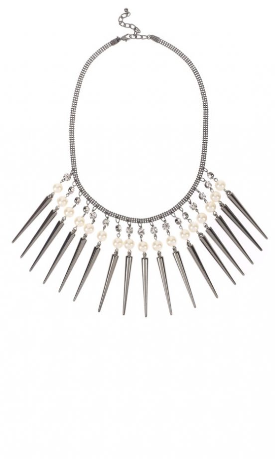 Primark AW12 Pearl And Spike Necklace, £10