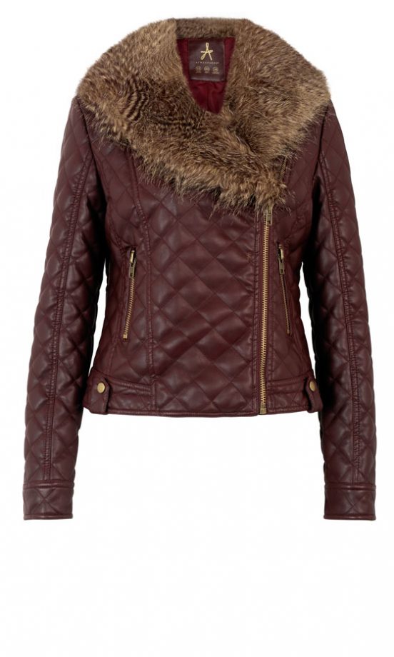 Primark AW12 Quilted Faux Fur Bikier Jacket
