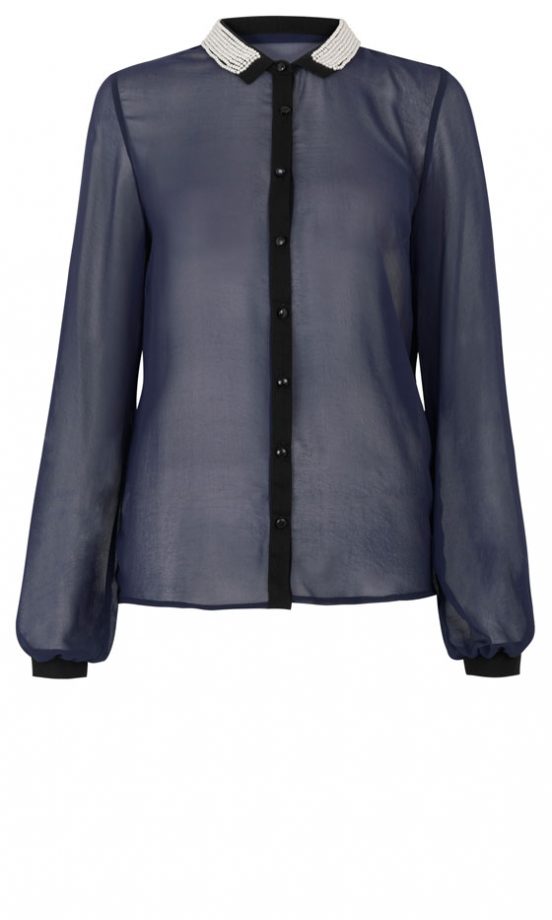 Primark AW12 Sheer Peal Collar Shirt, £12