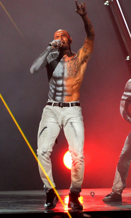 Chris Brown At The BET Awards, 2012