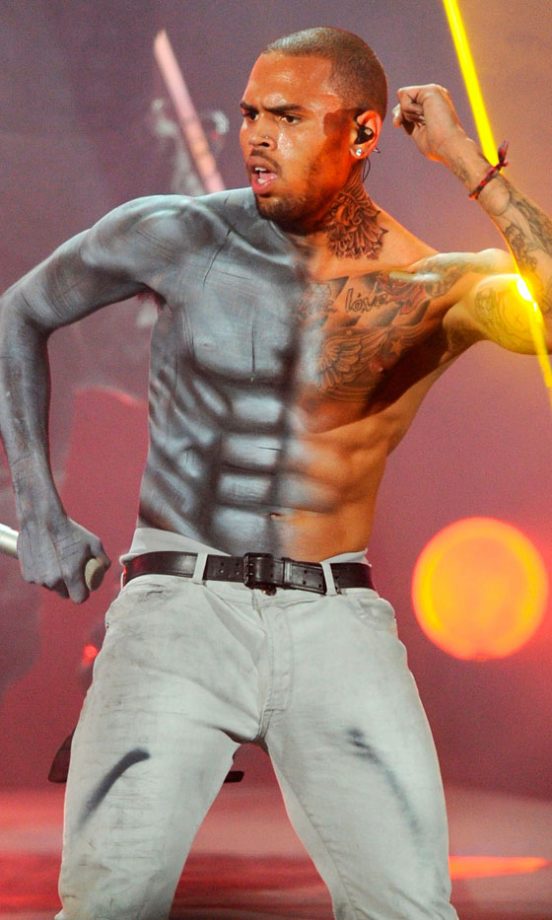 Chris Brown At The BET Awards, 2012