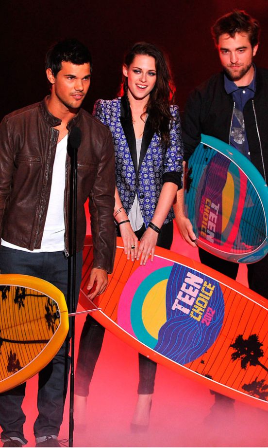 Taylor Lautner, Kristen Stewart And Robert Pattinson At The Teen Choice Awards 2012