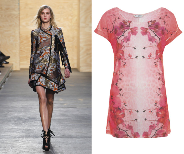 Miss Selfridge taps into the Proenza Schouler AW12 oriental trend early