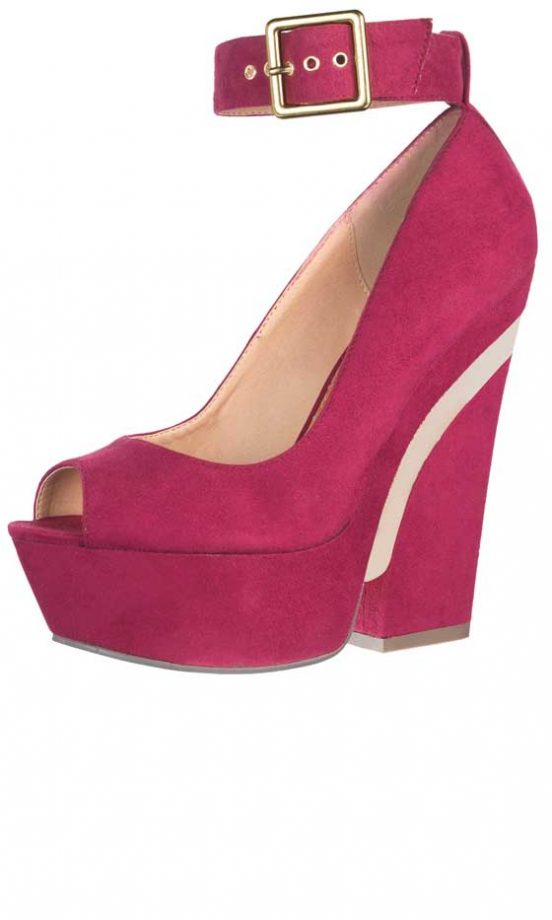River Island, AW12, Ankle Strap Chunky Wedges