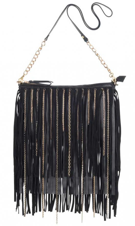 River Island, AW12, Tasselled Bag