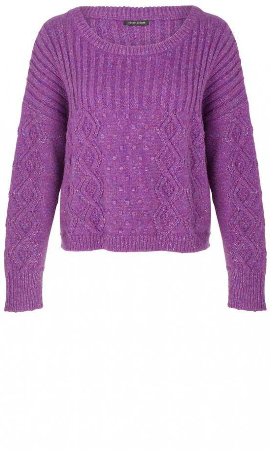 River Island, AW12, Purple Knitted Jumper