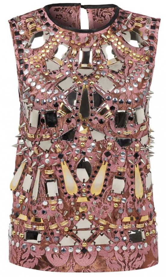 River Island, AW12, Embellished Pink Vest Top