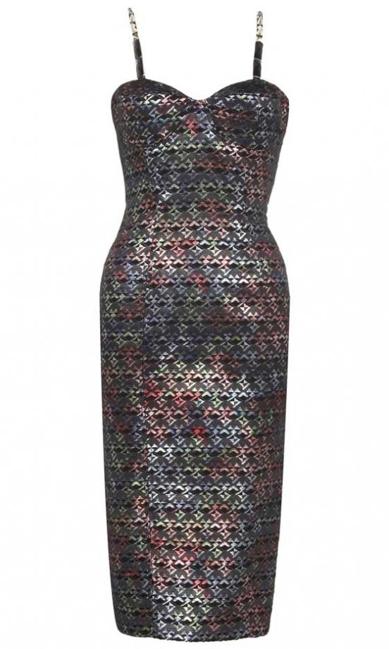 River Island, AW12, Fitted Rainbow Dyed Dress