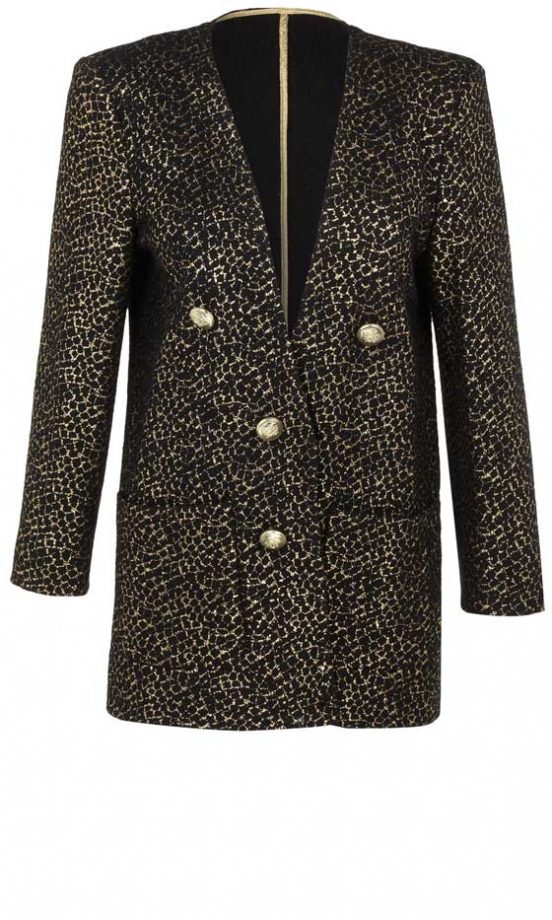 River Island, AW12, Long Gold Blazer
