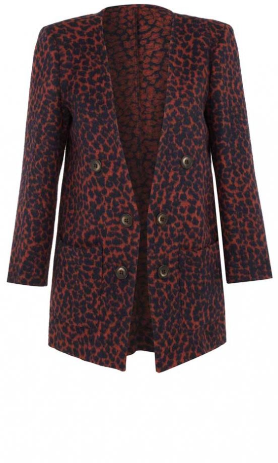 River Island, AW12, Red Printed Blazer
