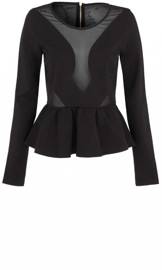 River Island, AW12, Peplum Evening Top