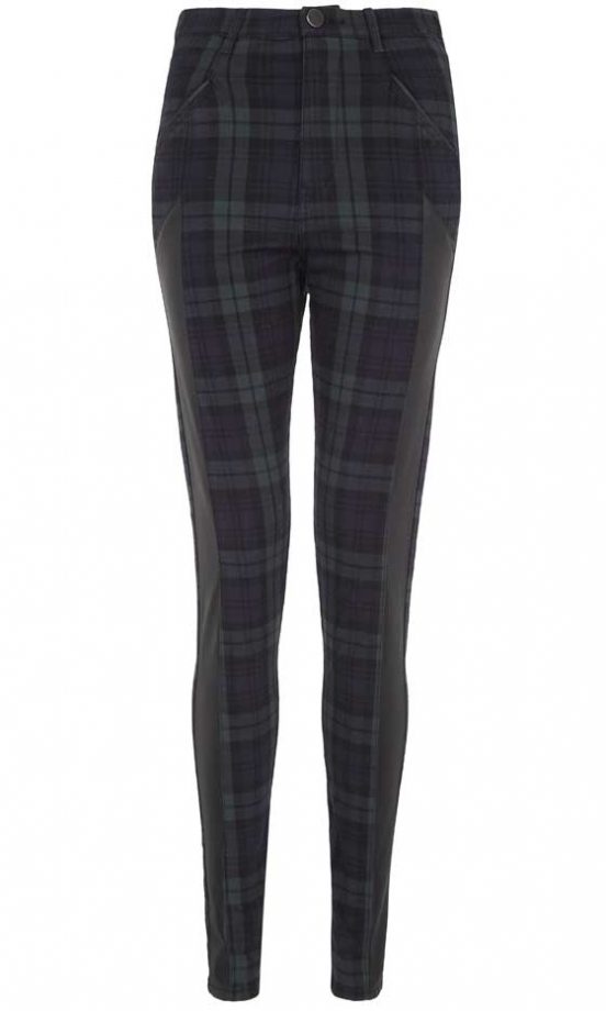 River Island, AW12, Dark Tartan Trousers