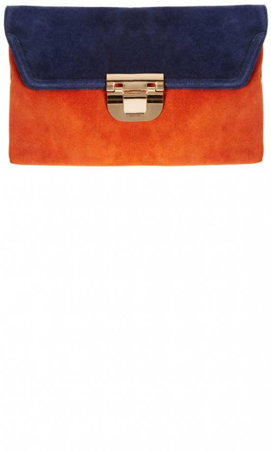 ASOS AW12 Leather Contrast Clutch, £35