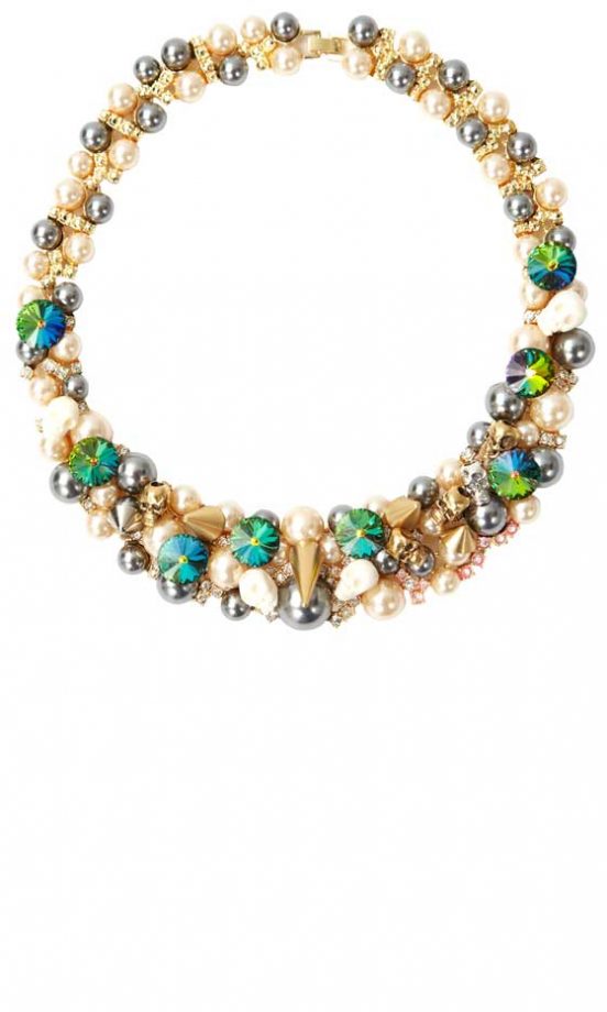 ASOS AW12 Premium Skull And Pearl Collar Necklace, £50