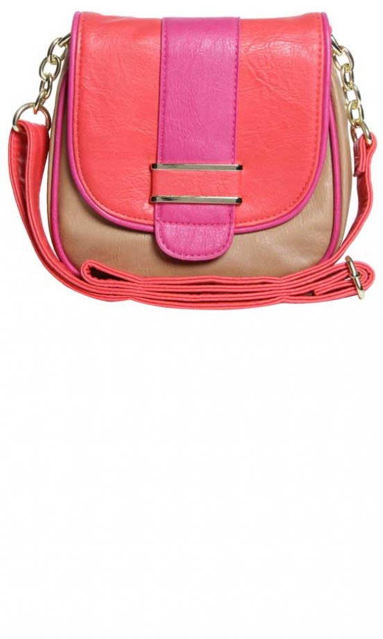 Boohoo Colour Block Satchel, £15