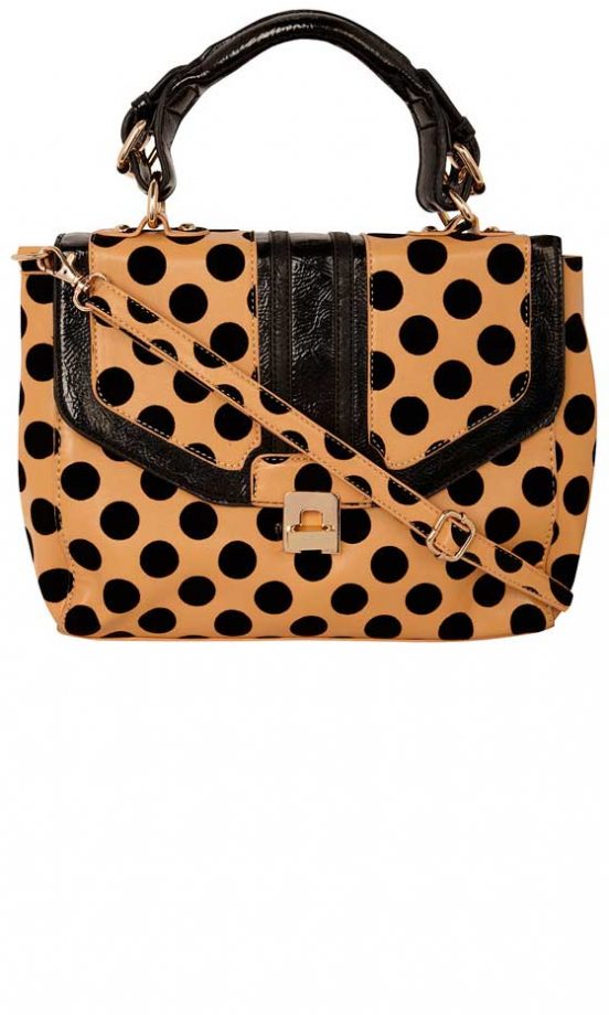 Dorothy Perkins Cream Spotty Bag, £29.50