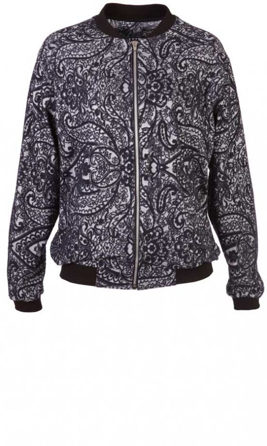 Fashion Union Paisley Bomber Jacket, £32