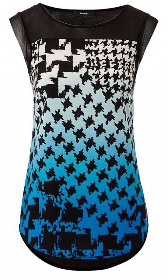 George Dogtooth Print Top, £8