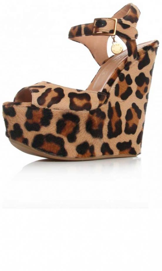 KG At Kurt Geiger Leopard Print Wedges, £250
