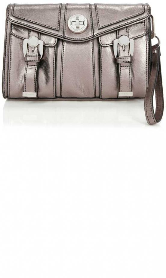 Karen Millen Washed Leather Clutch, £140