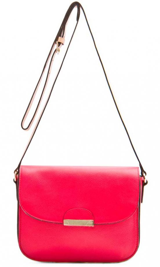 Mango Lapel Leather Bag, £79.99